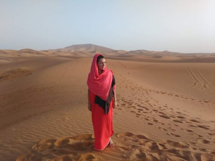 Cristina Almeida no Deserto do Saara